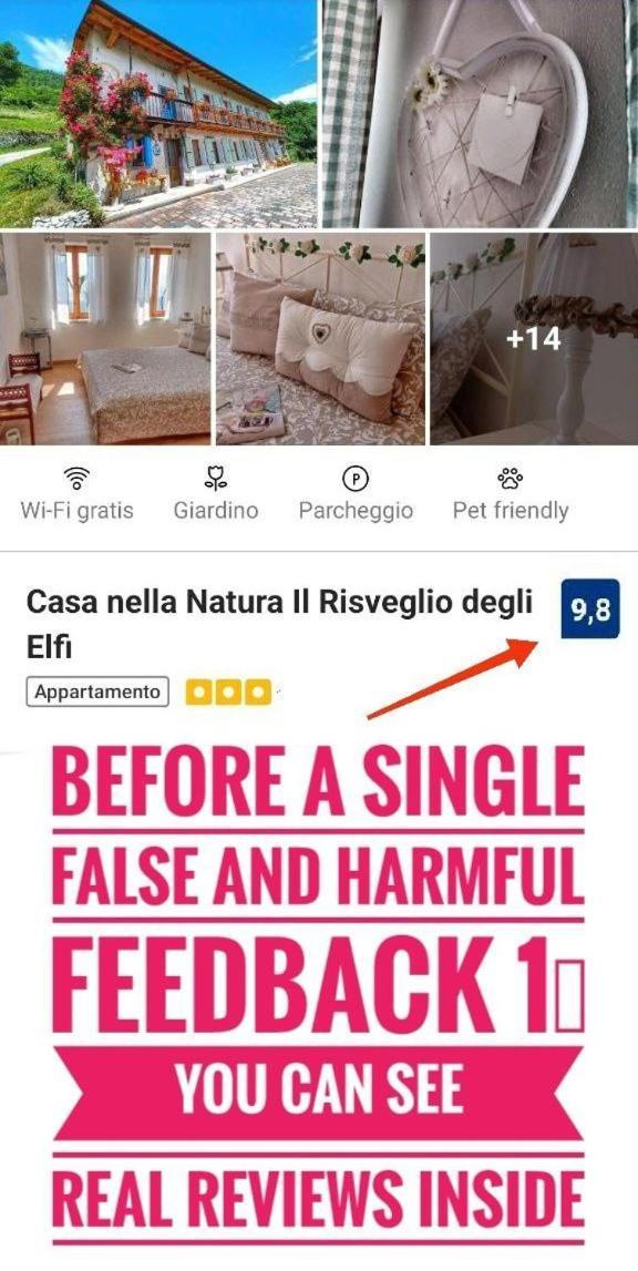 Casa Nella Natura Il Risveglio Degli Elfi Pedavena Εξωτερικό φωτογραφία